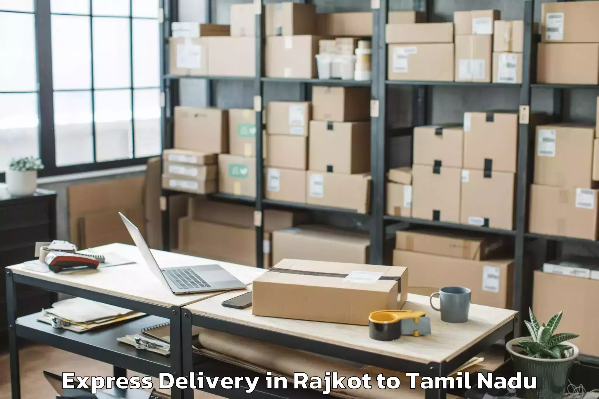 Hassle-Free Rajkot to Vishaal De Mal Mall Express Delivery